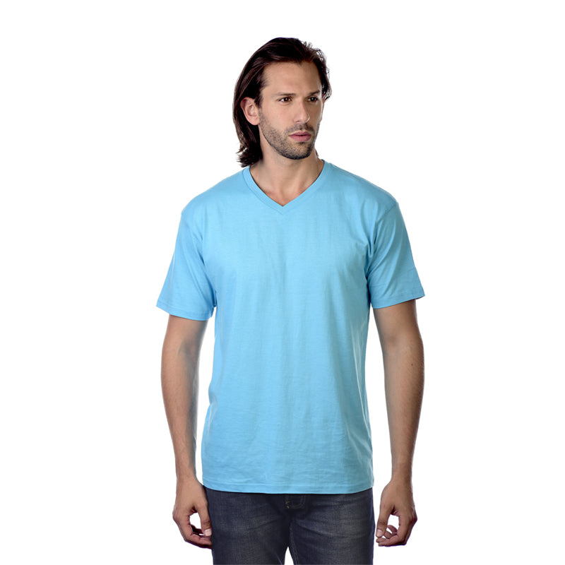 Men's Soft-washed Short Sleeve V-neck T-Shirt 3Pack TURQUOISE