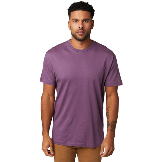 Paquete de 3 camisetas unisex de manga corta con cuello redondo y lavado suave Fig Purple