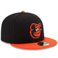 뉴에라 59FIFTY MLB 볼티모어 오리올스 로드 어센틱 컬렉션 온필드 59FIFTY 피티드 모자 블랙/오렌지