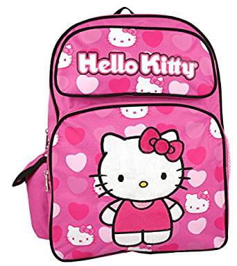 Backpack - - Stand w/Pink Hearts 16 Large School Girls Bag 631901