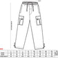 PRO 5 Men's Heavy Weight Fleece Cargo Pants Gym Work Pants Dark Grey
