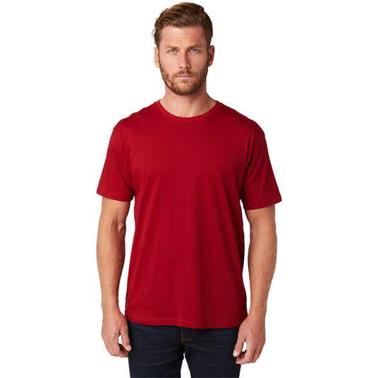 Pack de 3 camisetas unisex de manga corta con cuello redondo y lavado suave Cardinal
