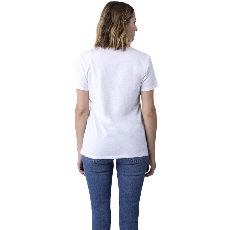 Camiseta unisex de manga corta con cuello redondo y lavado suave, paquete de 3, color morado