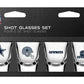 Dallas Cowboys Shot Glasses Set Four 2oz